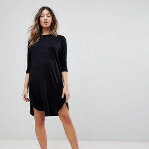 ASOS Design Maternity Oversize t-shirt dress w/ seam detail